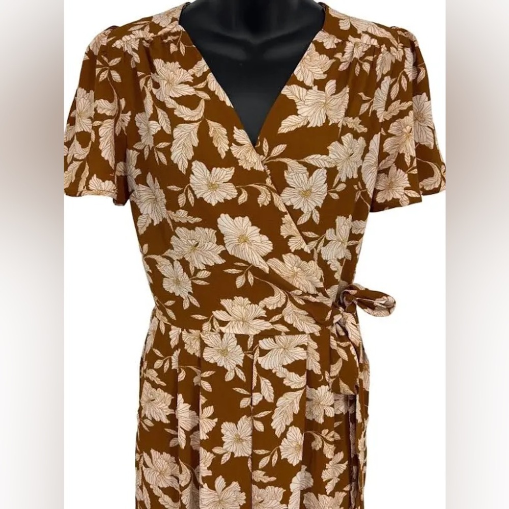 Floral Brown Jumpsuit